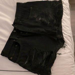 Black Vintage Levi cutoff shorts (best for size 25-26).